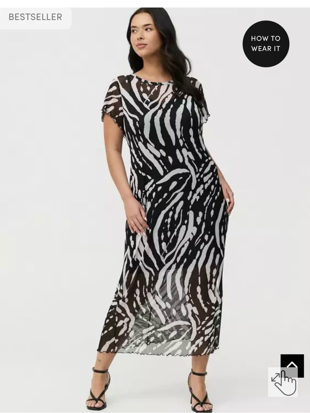 torrid Black & White Zebra-Print Maxi Dress